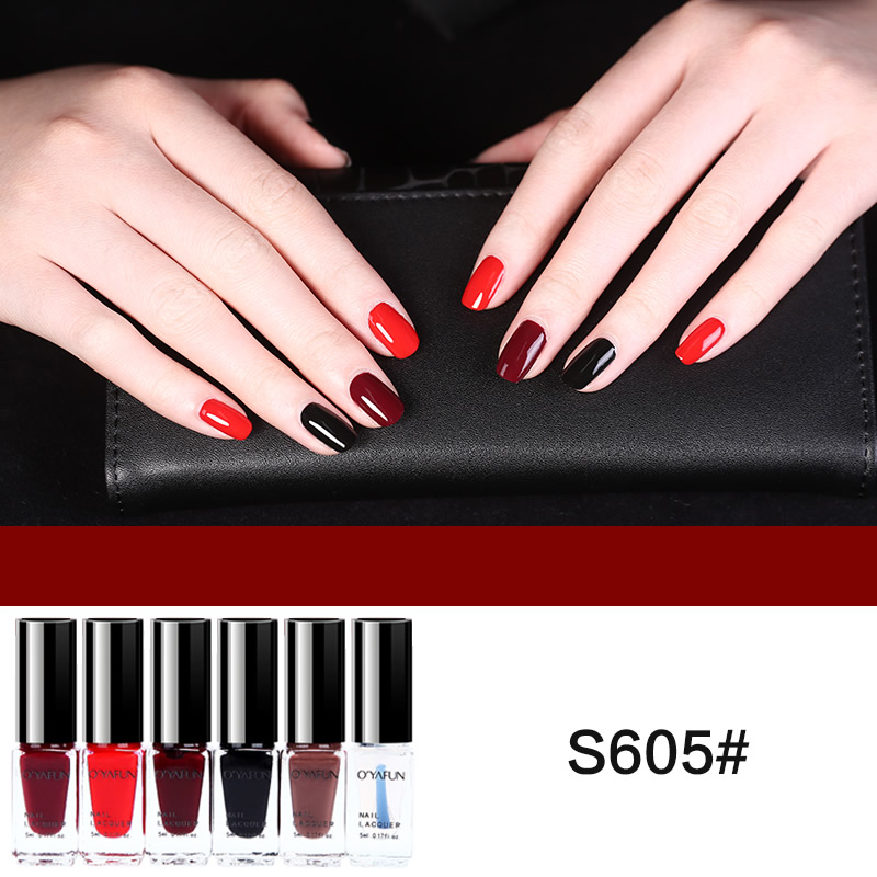 Six sets of Nail Polish S605#