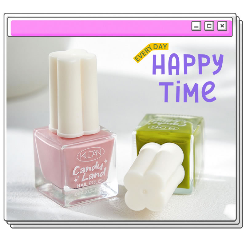 KuDan Candy Paradise water-based peelable nail polish